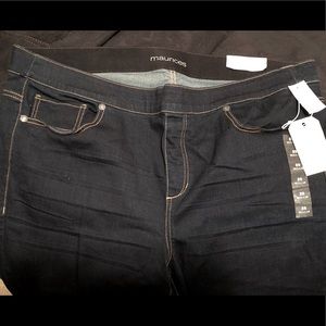 NWT Maurice’s dark wash lean jeggings